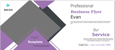 Pill Buttons, Corner Frame - Business Flyer One