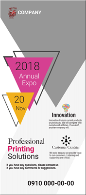 Pin, Zipper Edge - New Roll Up Banner Two