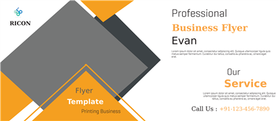 Pill Buttons, Corner Frame - Business Flyer Three