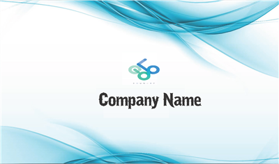 Callout Buttons Business Card Simple